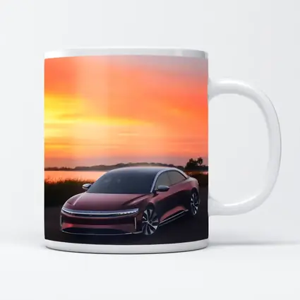 Lucid Air Grand Touring Red Sunset