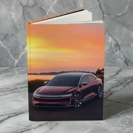 Lucid Air Grand Touring Red Sunset
