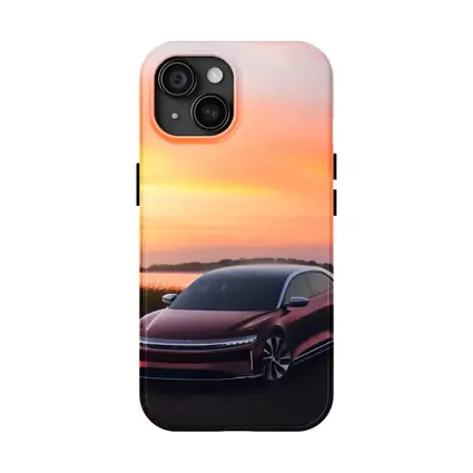 Lucid Air Grand Touring Red Sunset