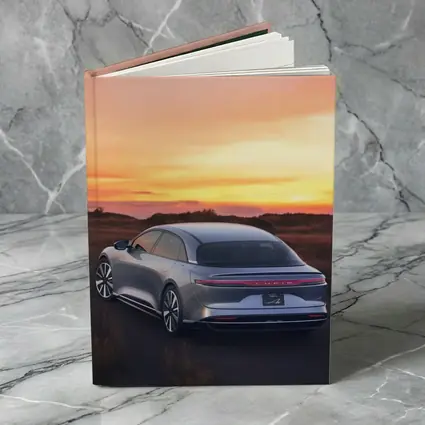 Lucid Air Grand Touring Glowing Sunset Sky