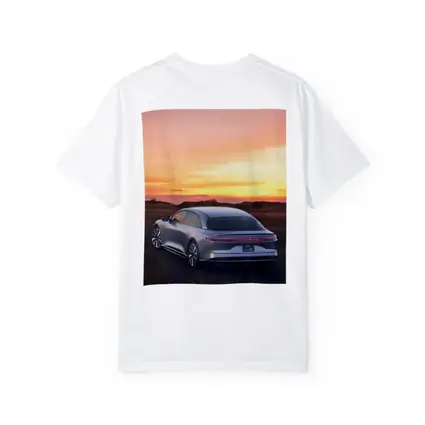 Lucid Air Grand Touring Glowing Sunset Sky