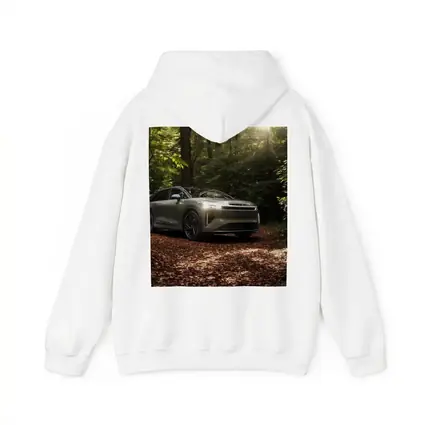 Lucid Gravity SUV Parked In Forest
