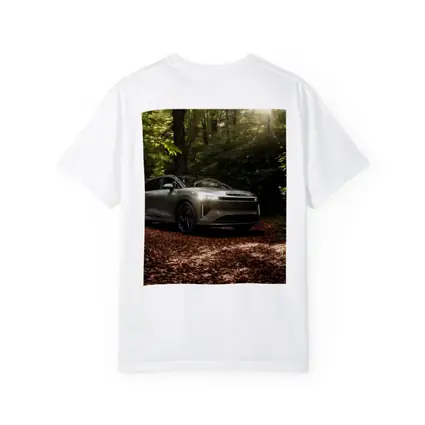 Lucid Gravity SUV Parked In Forest