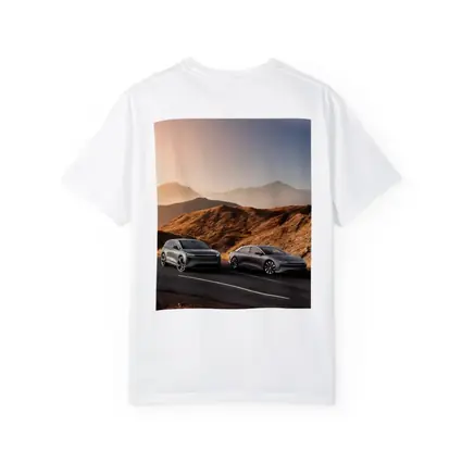 Lucid Air Gravity Duo Mountain Road Sunset