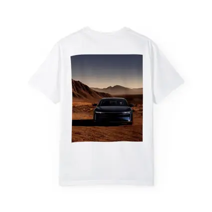 Lucid Air Blue Desert Mountains Background