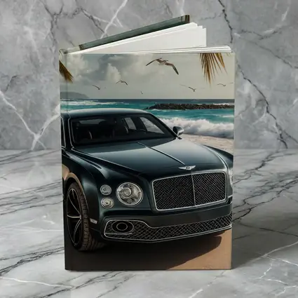 Bentley Mulsanne Parked on Tropical Beach