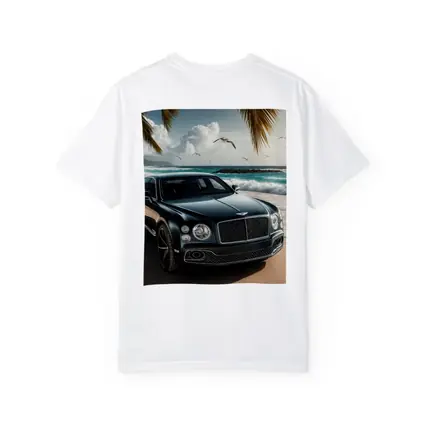 Bentley Mulsanne Parked on Tropical Beach