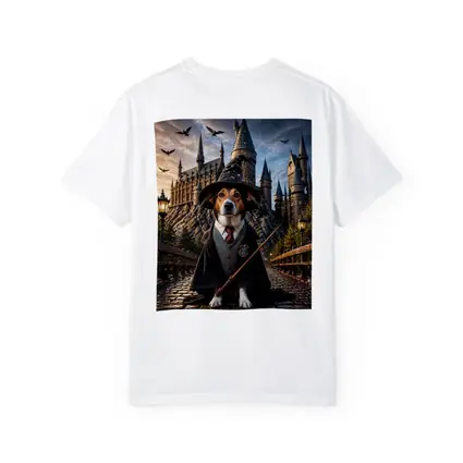 Beagle Wizard Dog at Hogwarts Castle