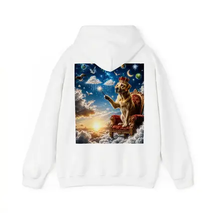 Labrador Retriever King on Cloud Throne