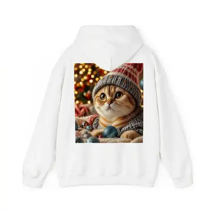 Scottish Fold Cat Christmas Holiday Knit Hat