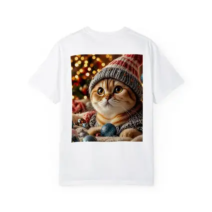 Scottish Fold Cat Christmas Holiday Knit Hat