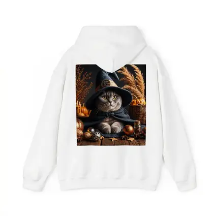 Scottish Fold Witch Hat Halloween Autumn Setting
