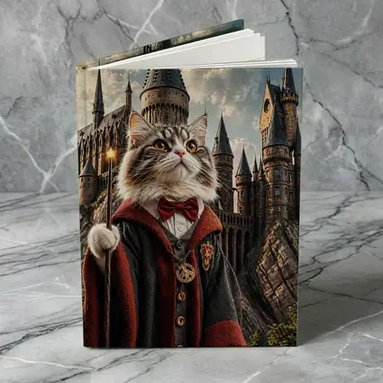 Wizard Cat at Magic Castle Fantasy Art