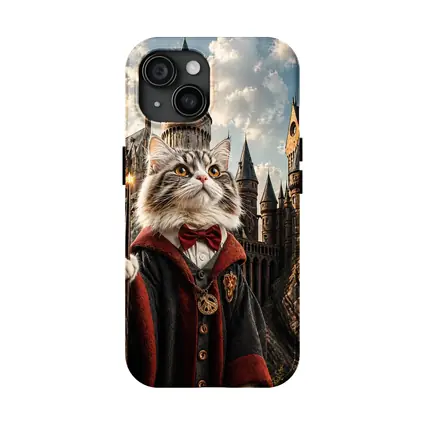Wizard Cat at Magic Castle Fantasy Art