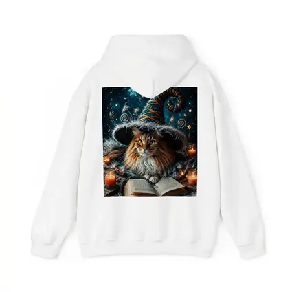 Maine Coon Wizard Cat Stars Candles