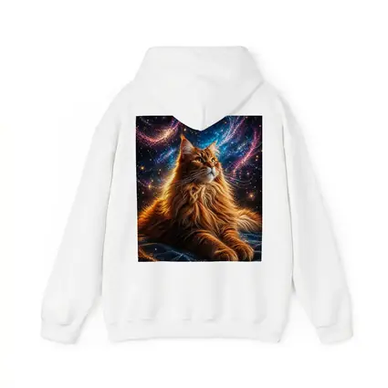 Maine Coon Cat Cosmic Galaxy Space Art