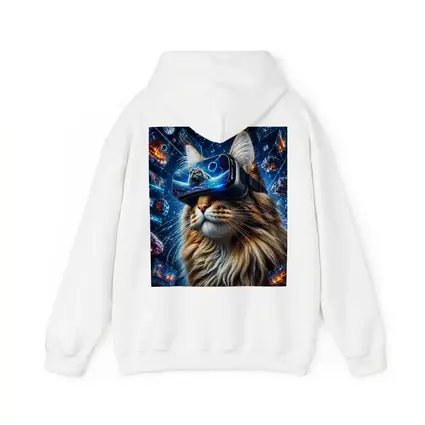 Maine Coon Cat VR Headset Space Digital