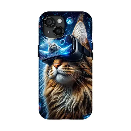 Maine Coon Cat VR Headset Space Digital