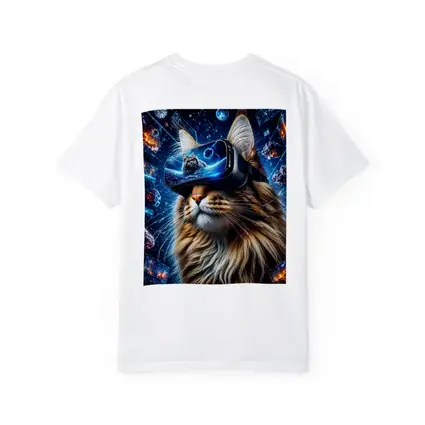 Maine Coon Cat VR Headset Space Digital