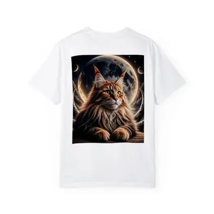 Maine Coon Cat Moon Space Night Sky