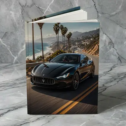 Maserati Ghibli Black Coastal Road Drive