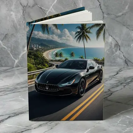 Maserati Ghibli Black Coastal Road Drive