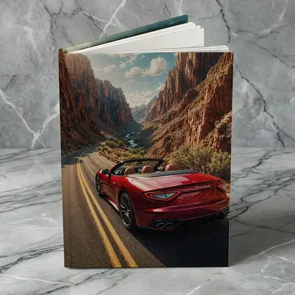 Maserati GranCabrio Red Canyon Road Drive