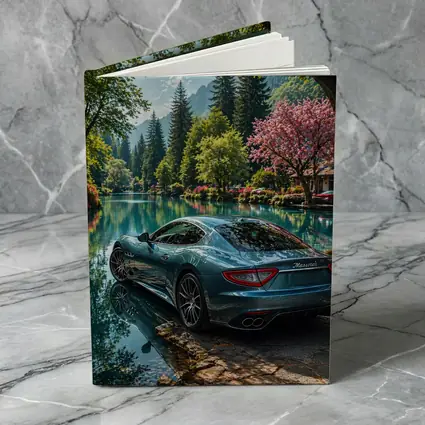 Maserati GranTurismo Parked By Lakeside Forest