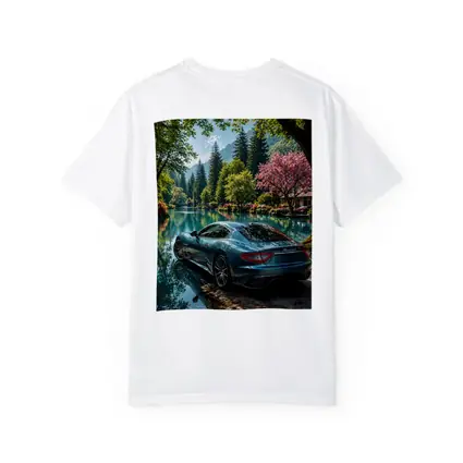 Maserati GranTurismo Parked By Lakeside Forest