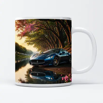 Maserati GranTurismo Blue Car By River