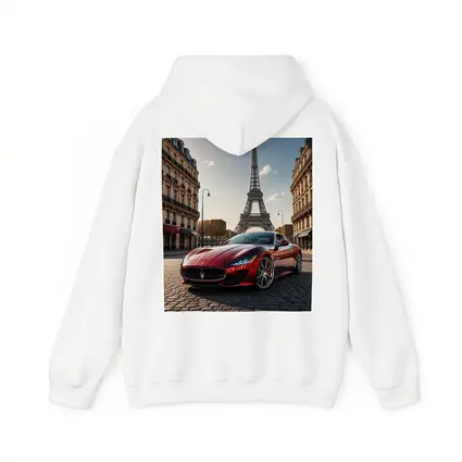 Maserati GranTurismo Red Car Paris Eiffel Tower