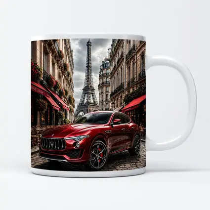 Maserati Levante Red Paris Eiffel Tower