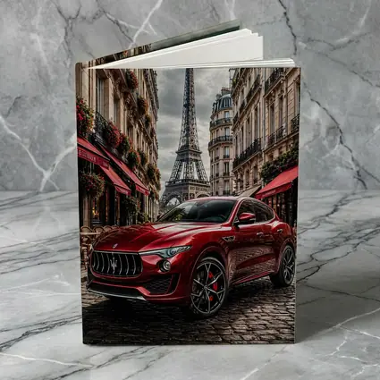 Maserati Levante Red Paris Eiffel Tower