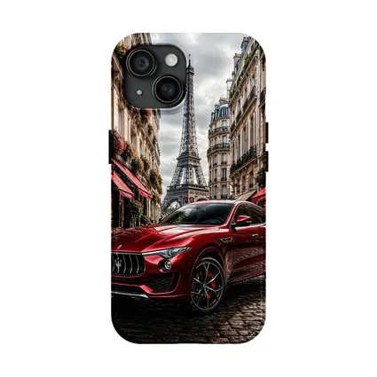 Maserati Levante Red Paris Eiffel Tower