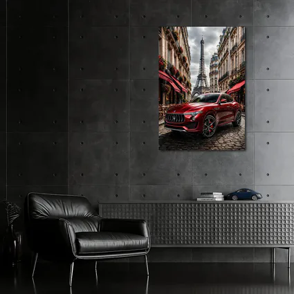 Maserati Levante Red Paris Eiffel Tower