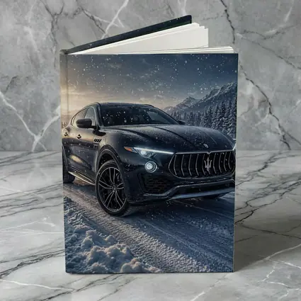 Maserati Levante Black SUV Snowy Night