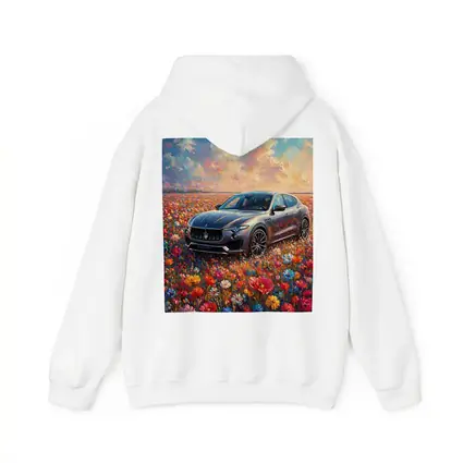 Maserati Levante Oil Painting Flower Field