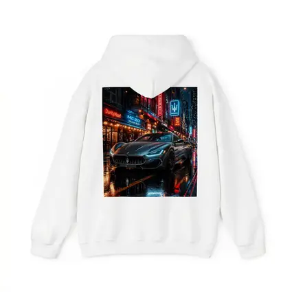 Maserati MC20 Neon City Rainy Night