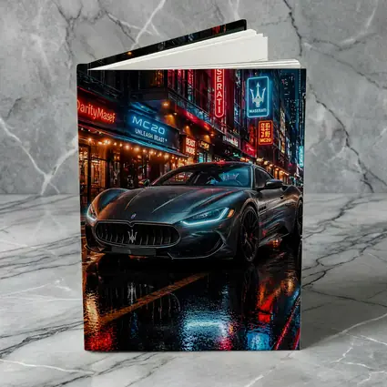 Maserati MC20 Neon City Rainy Night