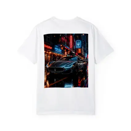 Maserati MC20 Neon City Rainy Night