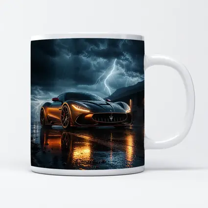 Maserati MC20 Lightning Storm Wet Night