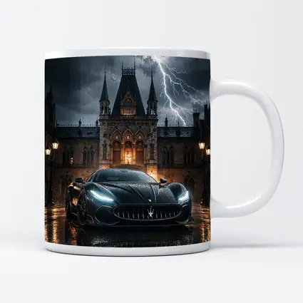 Maserati MC20 Black Storm Gothic Castle Night