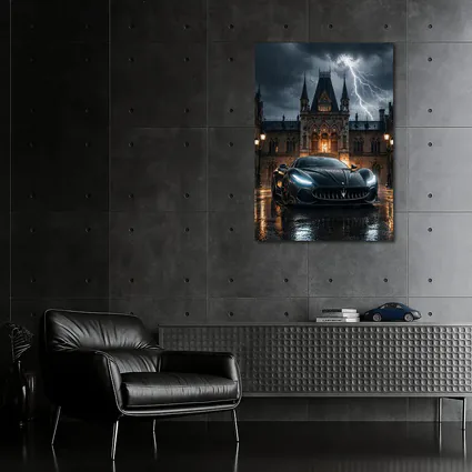 Maserati MC20 Black Storm Gothic Castle Night