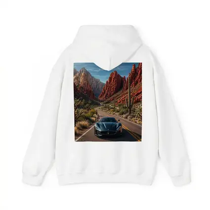 Maserati MC20 Driving Through Red Canyon Road