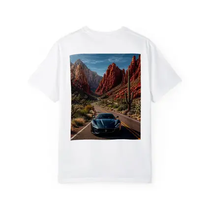Maserati MC20 Driving Through Red Canyon Road