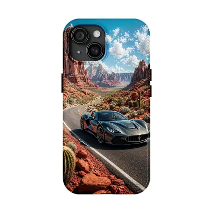 Maserati MC20 Cruising Red Rock Canyon Road