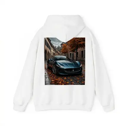 Maserati GranTurismo On Wet Cobblestone Street