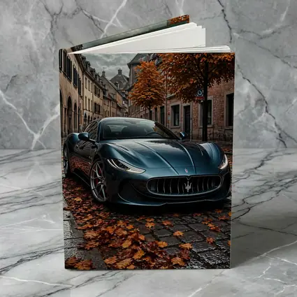 Maserati GranTurismo On Wet Cobblestone Street