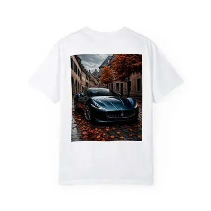 Maserati GranTurismo On Wet Cobblestone Street