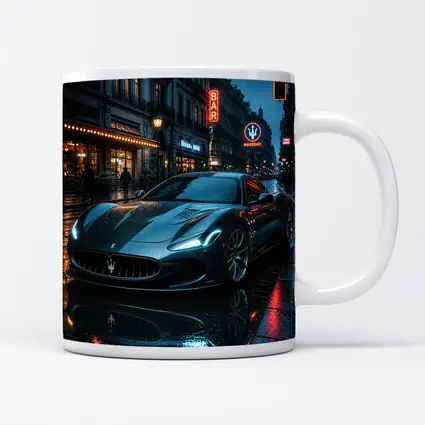 Maserati MC20 Wet City Street Night